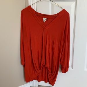 Anthropologie Shirt Orange Size XS EUC